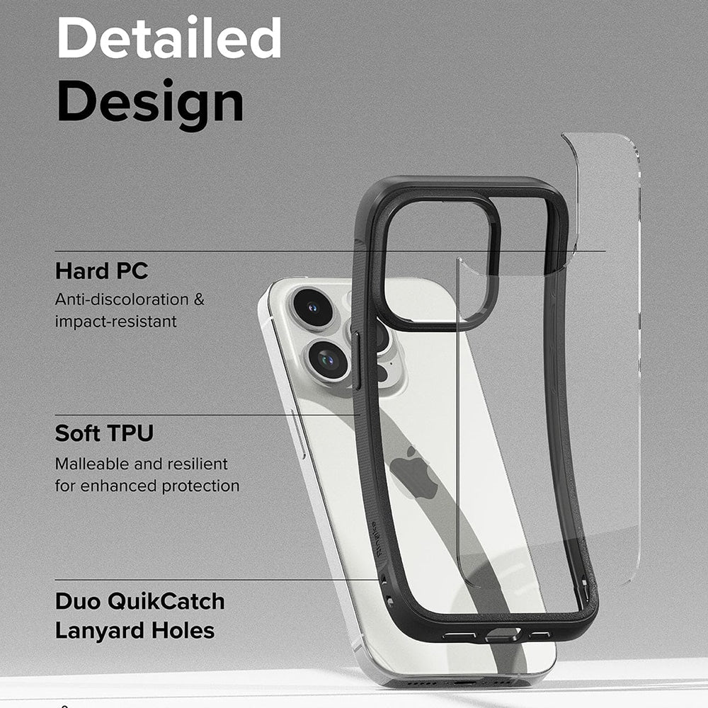 Ringke - Fusion Bold maska za iPhone 15 Pro Max - crna