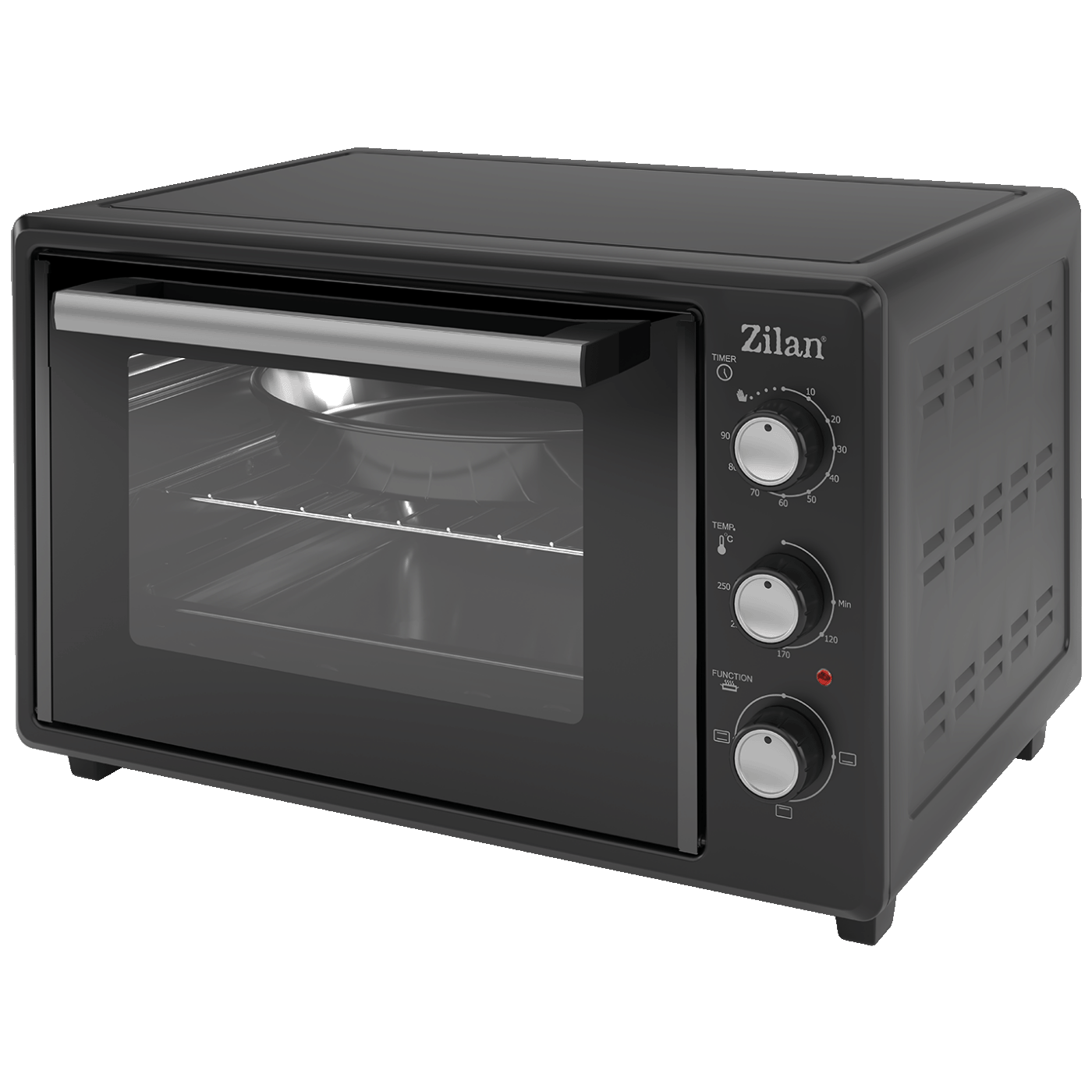 Zilan Mini pećnica sa grilom, zapremina 35 l, 1800 W, crna - ZLN5323 Gusto