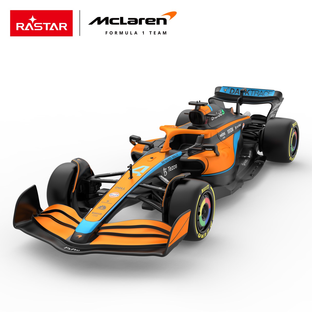 Licencirana metalna formula na daljinsko upravljanje 1:24 McLaren F1 MCL36 RASTAR - narančasta