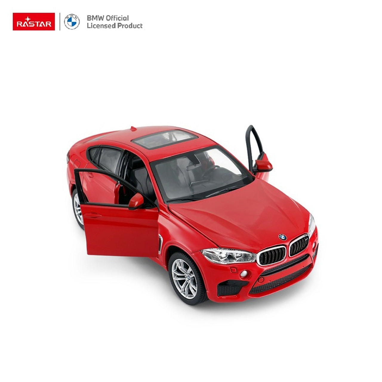Licencirani metalni auto na daljinsko upravljanje 1:24 BMW X6M RASTAR - crni