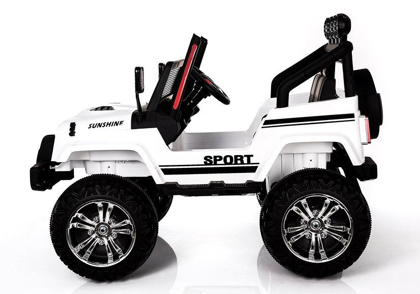 Auto na akumulator S2388 Jeep 4x4 - bijeli