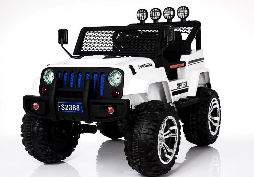 Auto na akumulator S2388 Jeep 4x4 - bijeli
