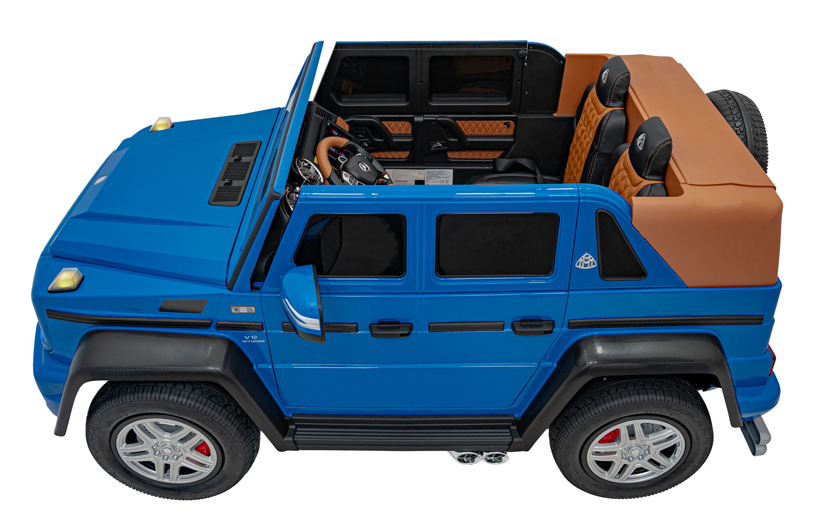 Licencirani auto na akumulator Mercedes Benz MAYBACH G650 4x4 - dvosjed - plavi