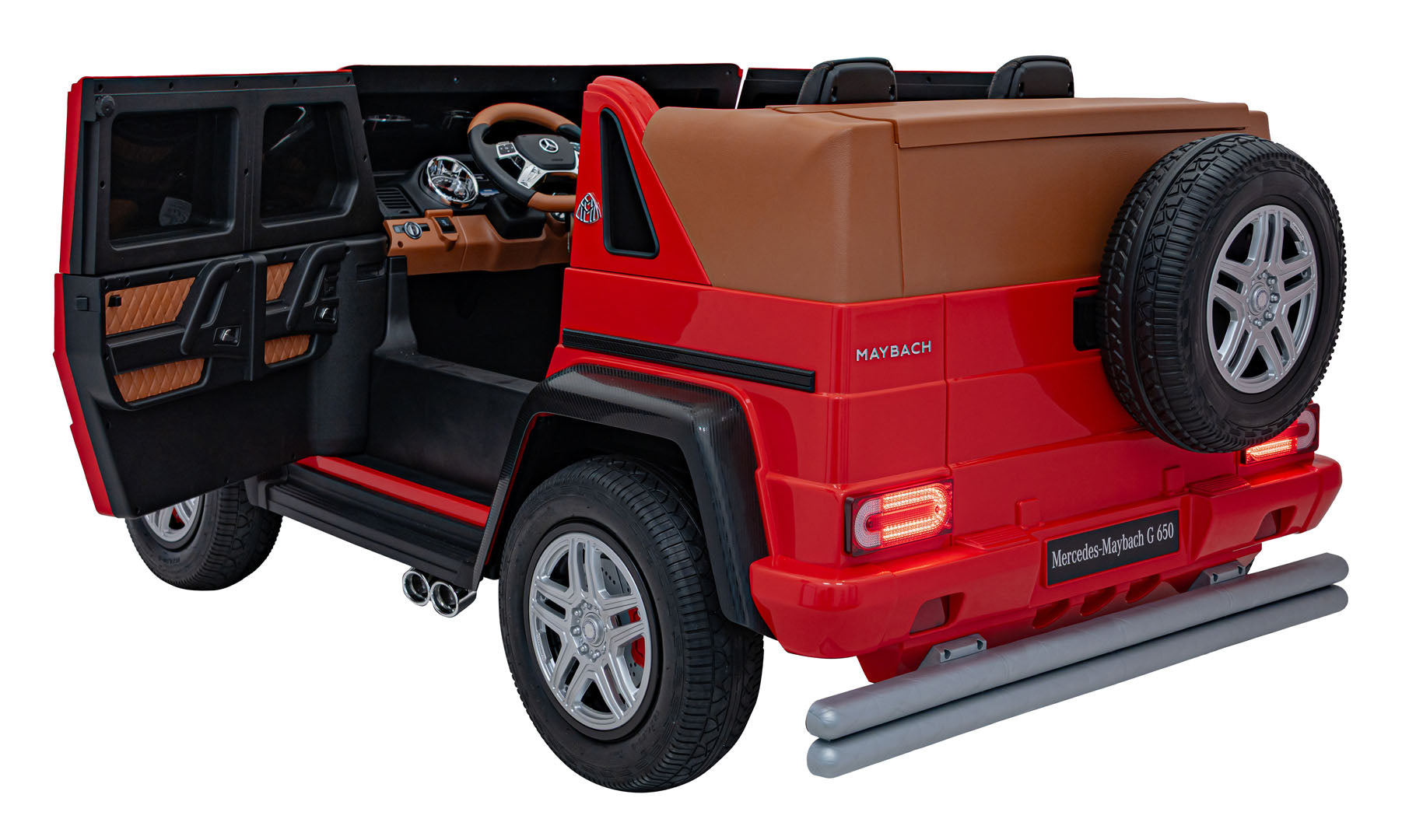 Licencirani auto na akumulator Mercedes Benz MAYBACH G650 4x4 - dvosjed - crveni