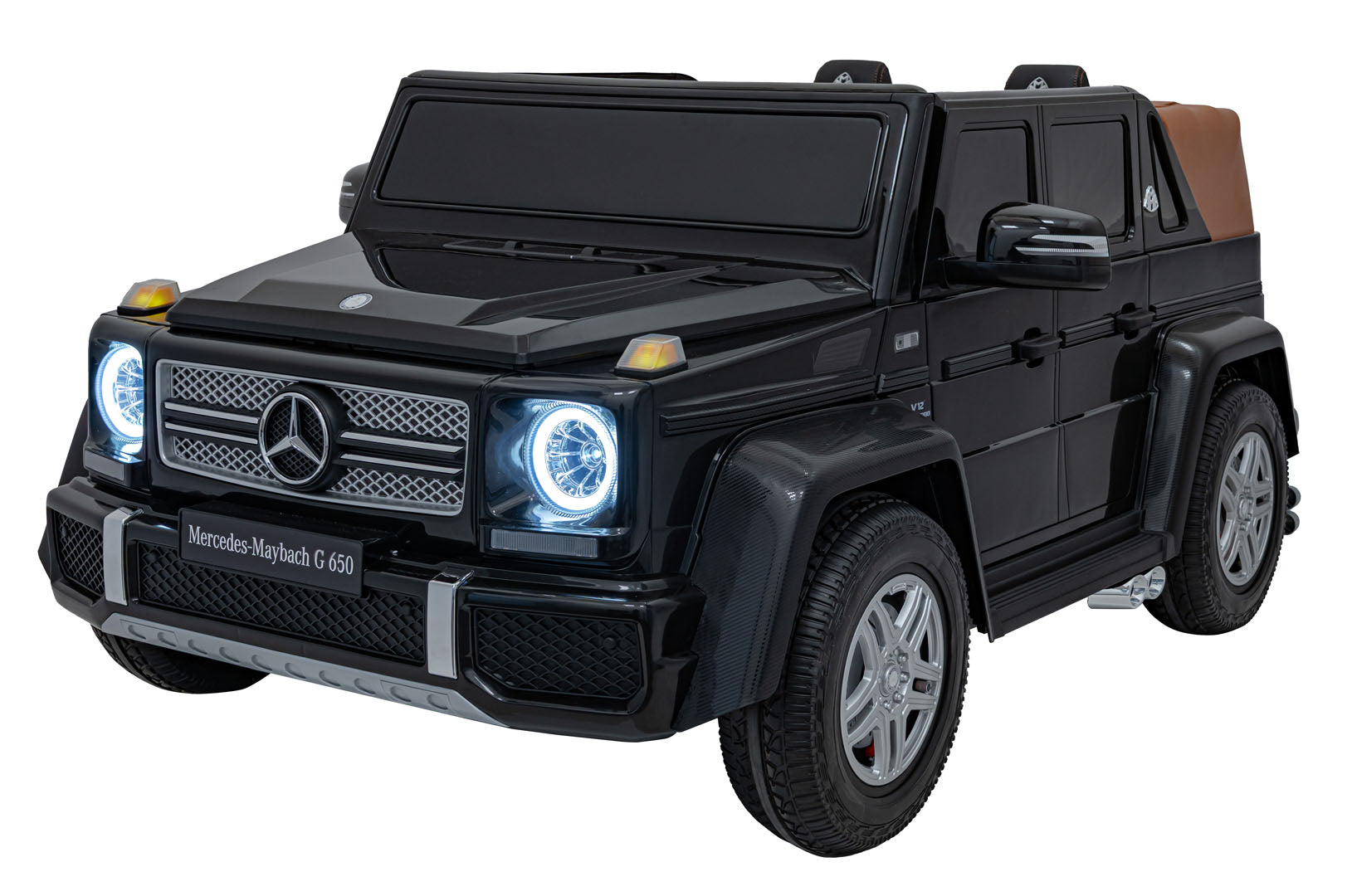 Licencirani auto na akumulator Mercedes Benz MAYBACH G650 4x4 - dvosjed -crni