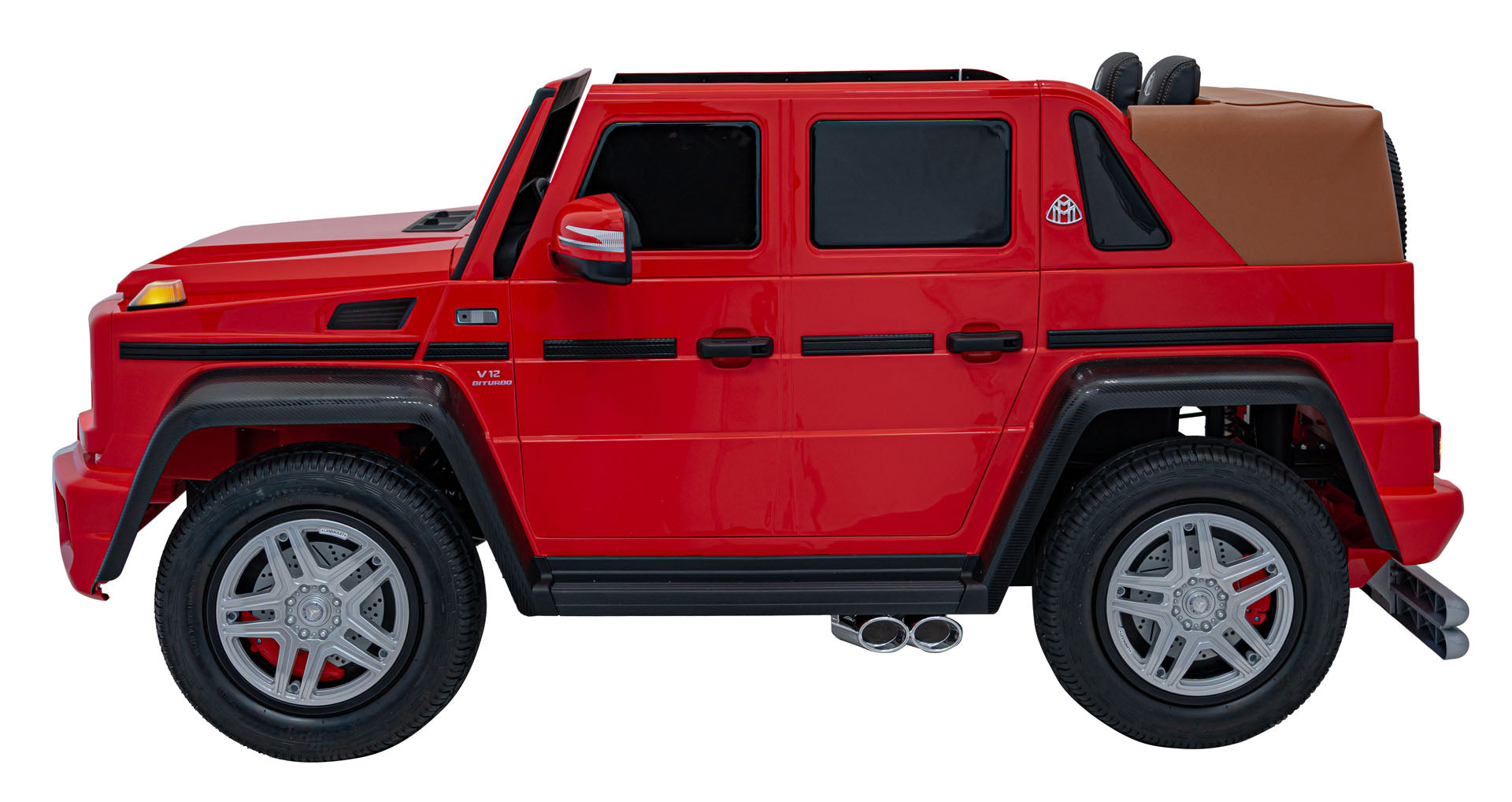 Licencirani auto na akumulator Mercedes Benz MAYBACH G650 STRONG - dvosjed - crveni