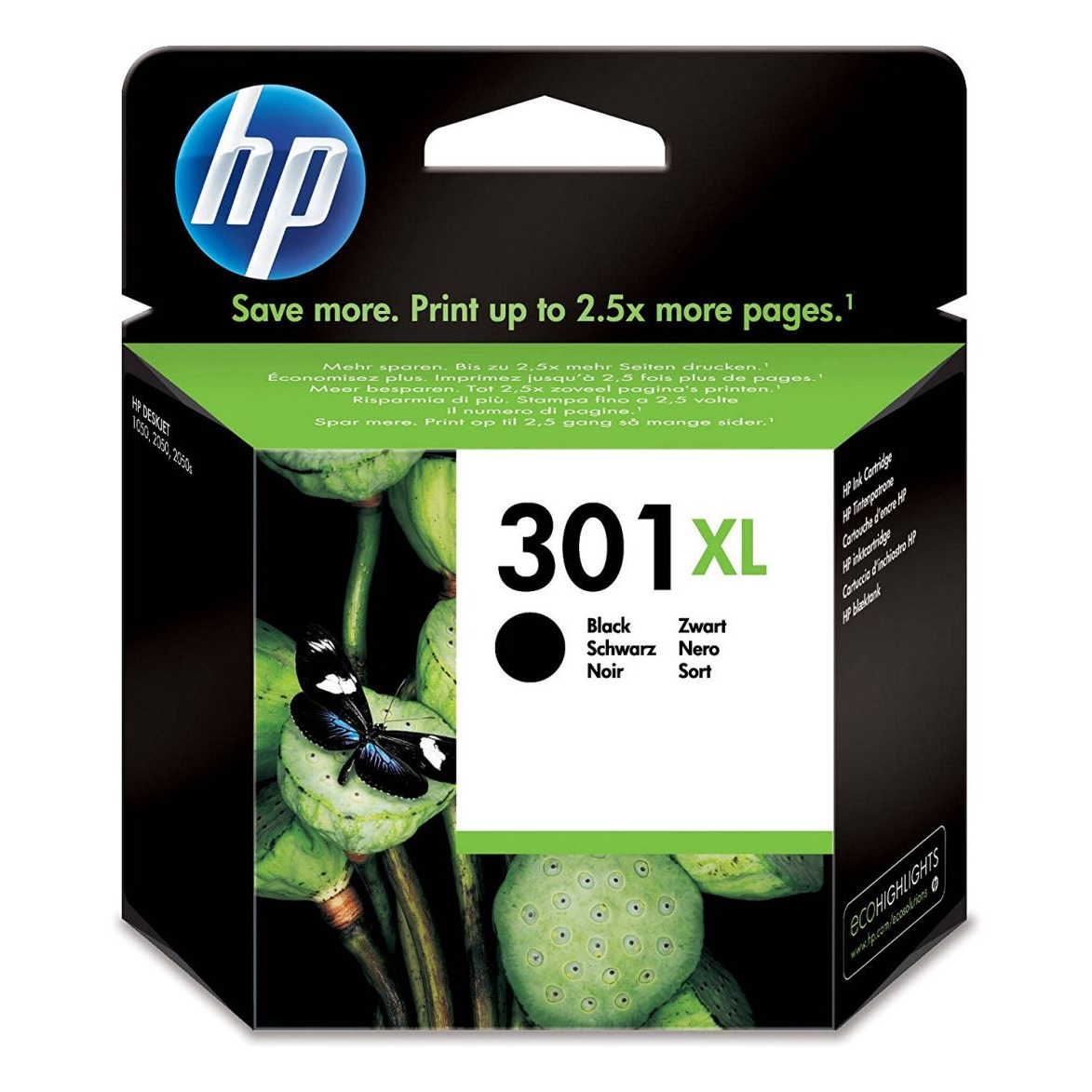 HP 301XL High Yield Black Original Ink Cartridge spremnik s tintom 1 kom Visoki (XL) prinos Crno