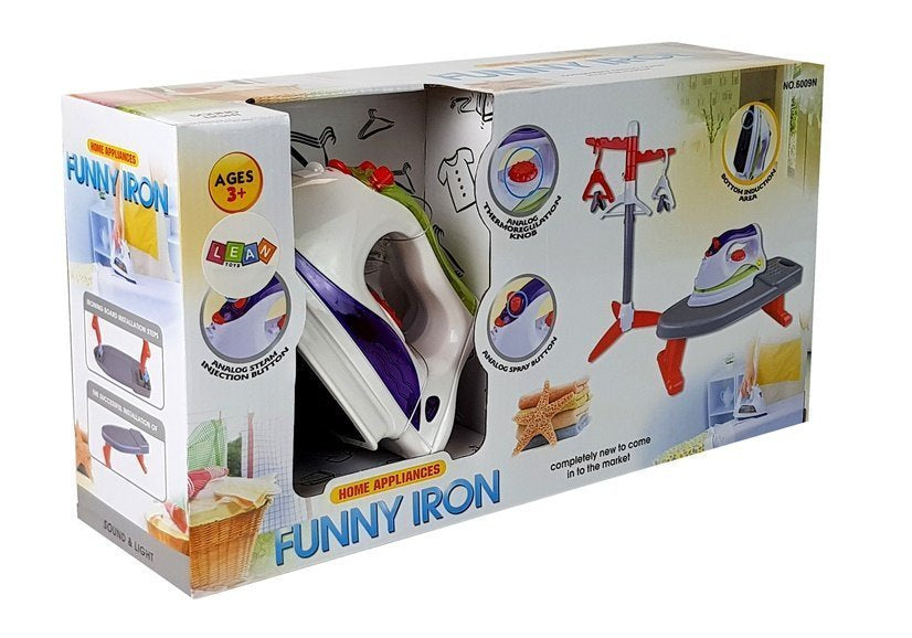 Iron on batteries. Board. Stand with hangers