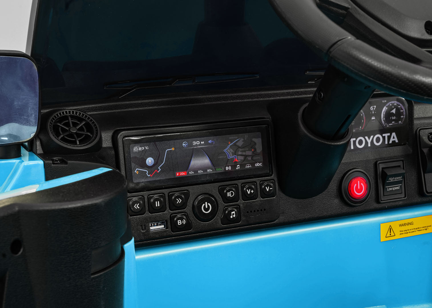 Licencirani auto na akumulator Toyota Land Cruiser PRADO 4x4 - plavi