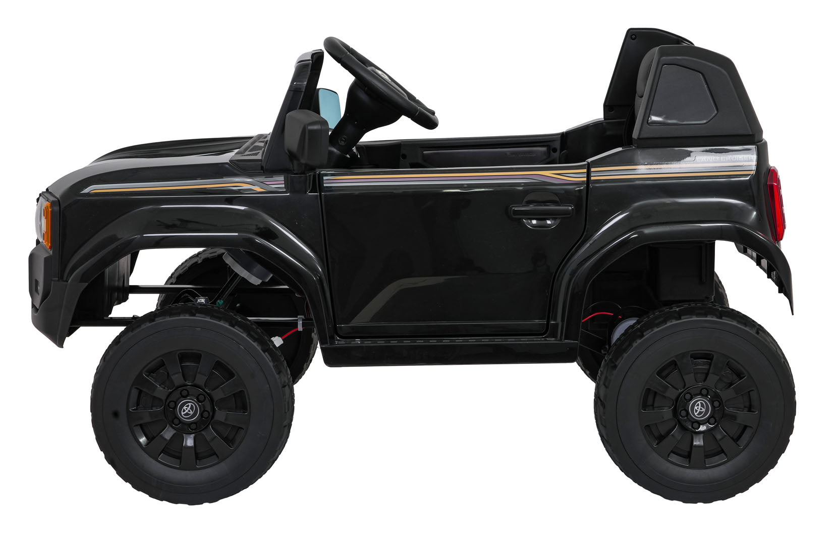 Licencirani auto na akumulator Toyota Land Cruiser PRADO 4x4 - crni