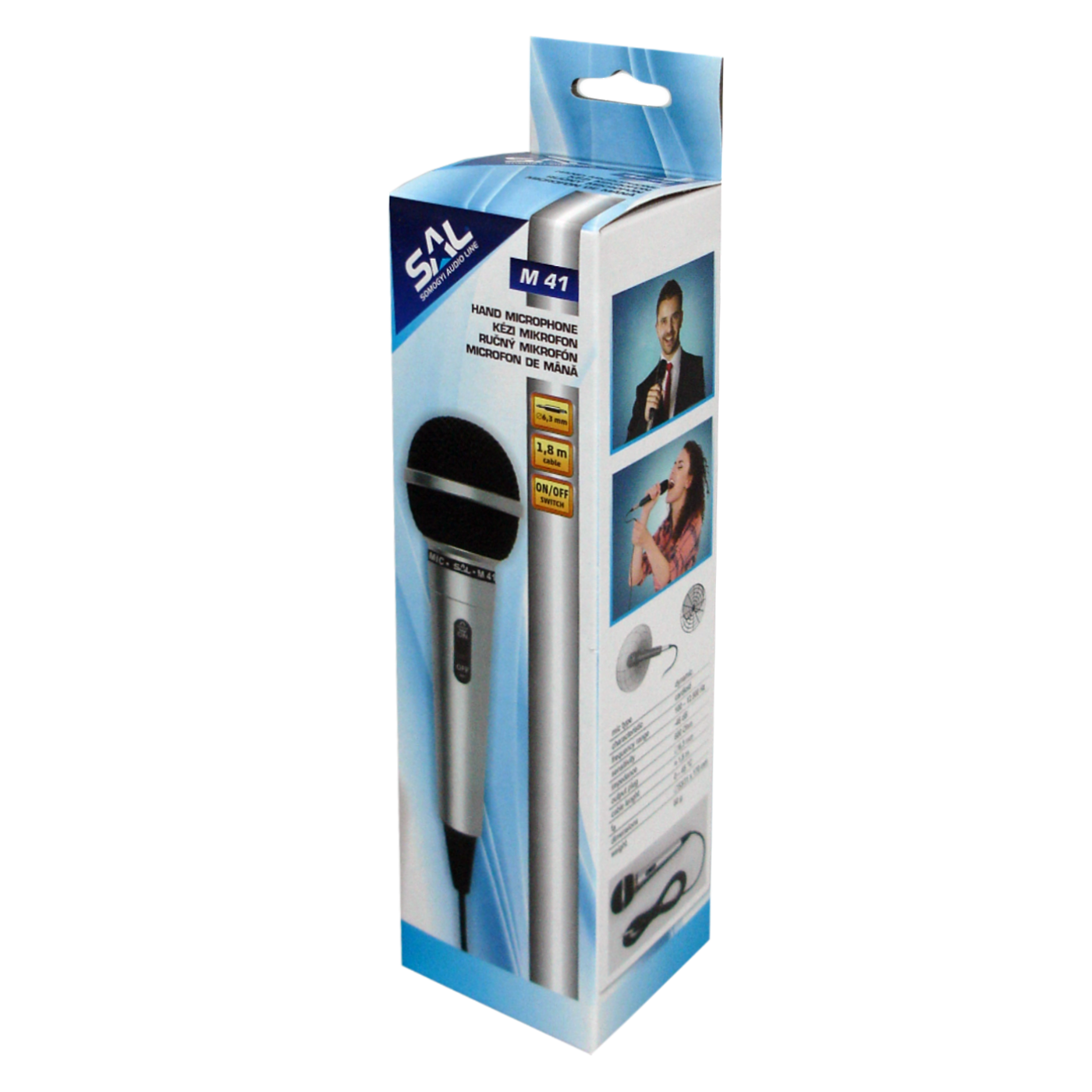 SAL Mikrofon dinamički, konekcija 6.3mm - M 41