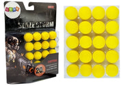 Metci za kuglastu pušku 20 komada/2 cm - žuti