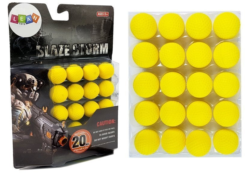 Metci za kuglastu pušku 20 komada/2 cm - žuti