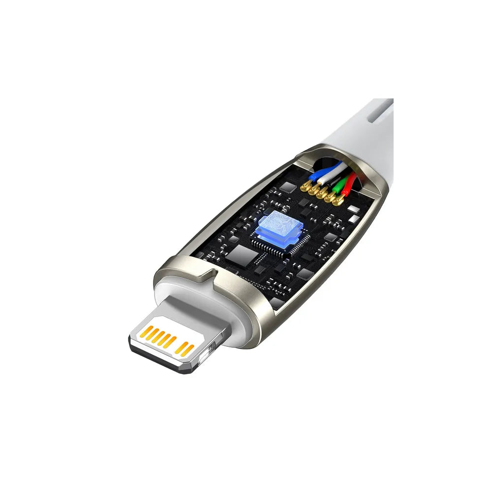 BASEUS kabel Type C za Apple Lightning 8-pin Power Delivery 20W Glimmer Series CADH000102 2m bijeli