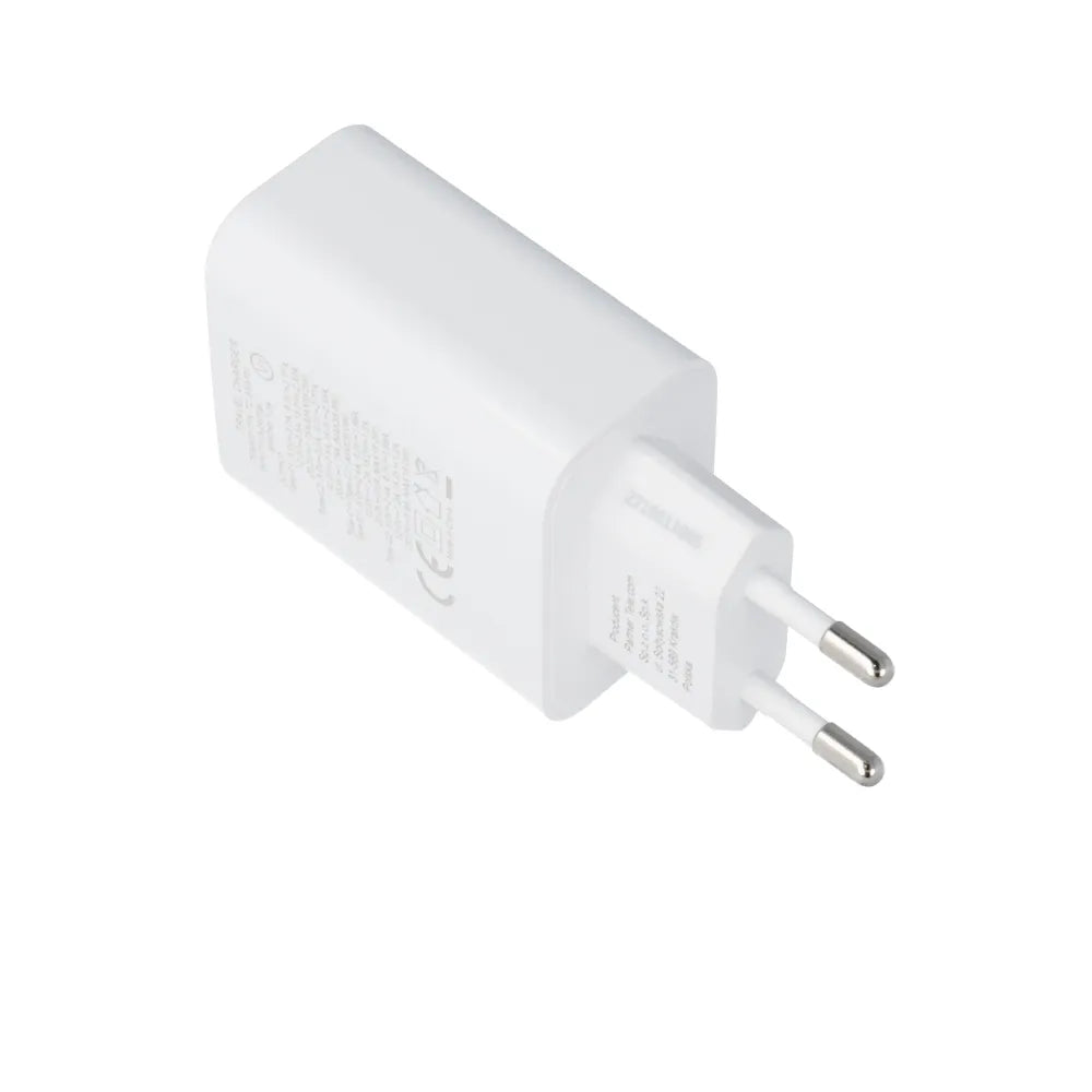 Forcell Zidni punjač s 2 USB utičnice tipa C - 3A 35W s PD i funkcijom Quick Charge 4.0