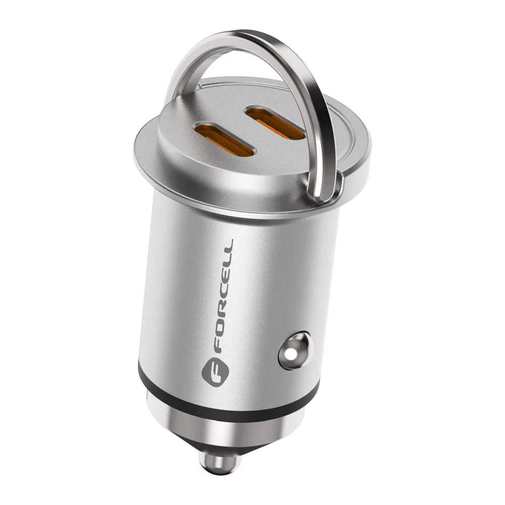 FORCELL F-ENERGY Mini auto punjač 2 x Type C PD30W