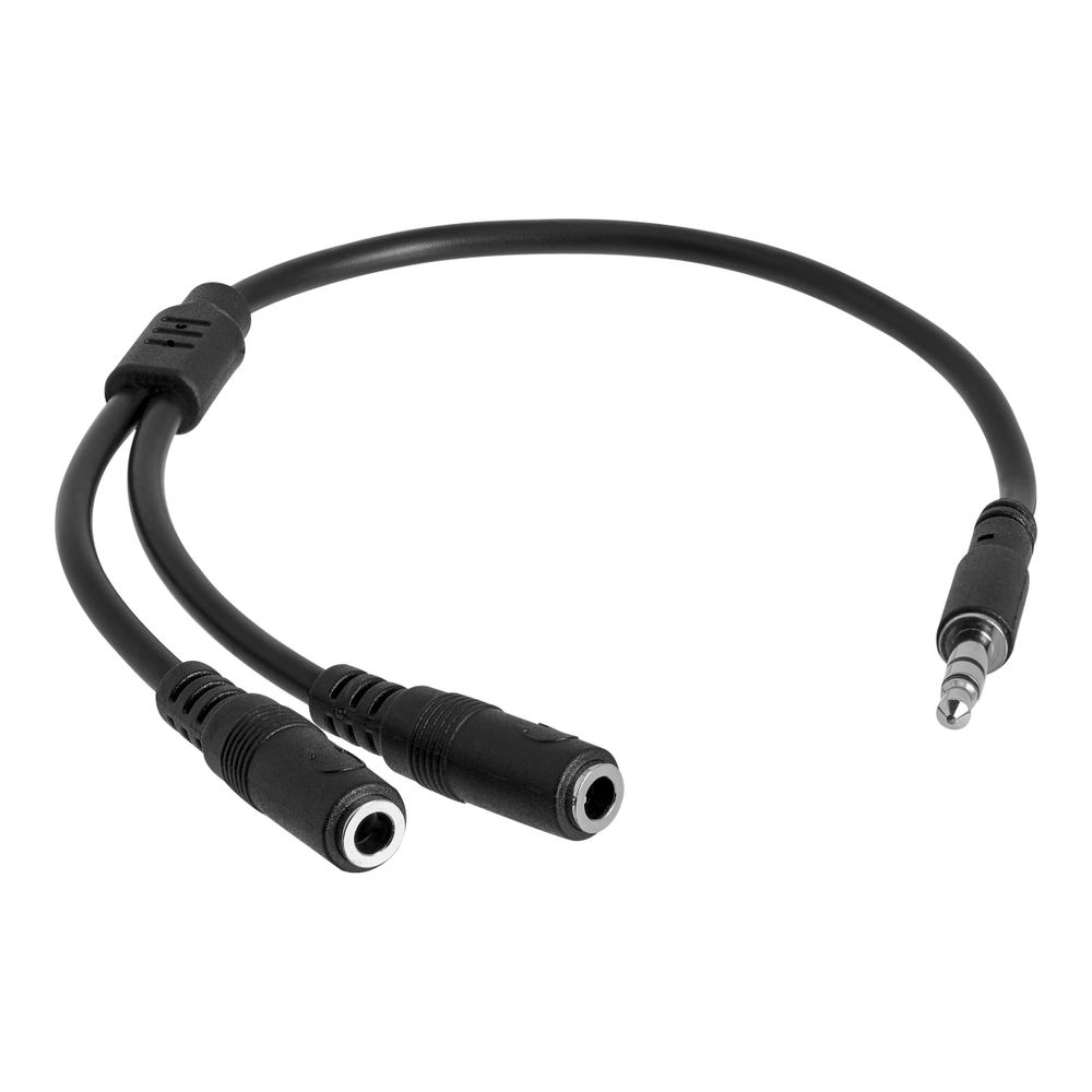 StarTech.com MUY1MFFS audio kabel 0,2 m 3.5mm 2x3.5mm Crno