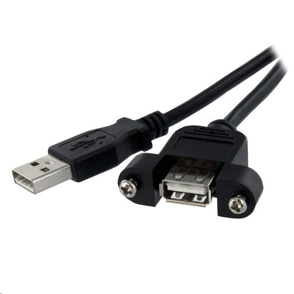 StarTech.com USBPNLAFAM3 USB kabel 0,9 m USB 2.0 USB A Crno