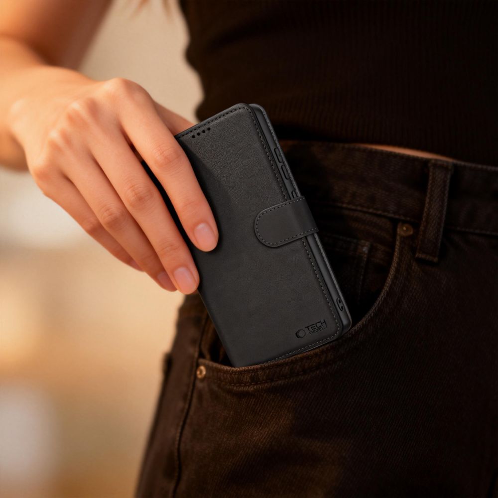TECH-PROTECT WALLET PREKLOPNA FUTROLA ZA SAMSUNG GALAXY A36 / A56 / A37 5G crna