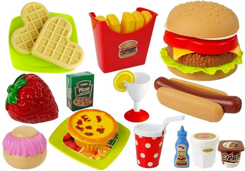 Set za igru Fast food sa slasticama - šareni