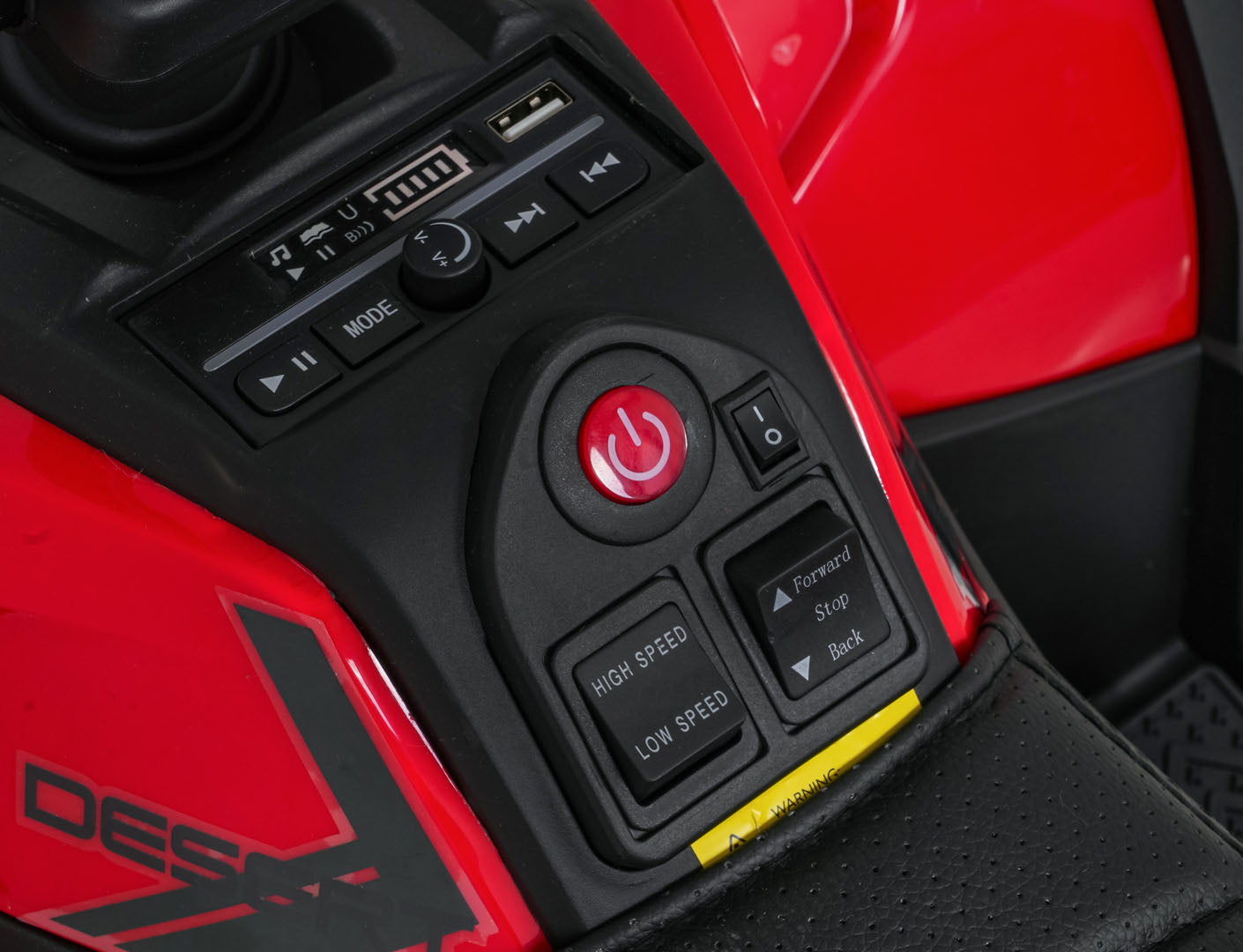 Quad na akumulator ATV Robust 01 4x4 - crveni