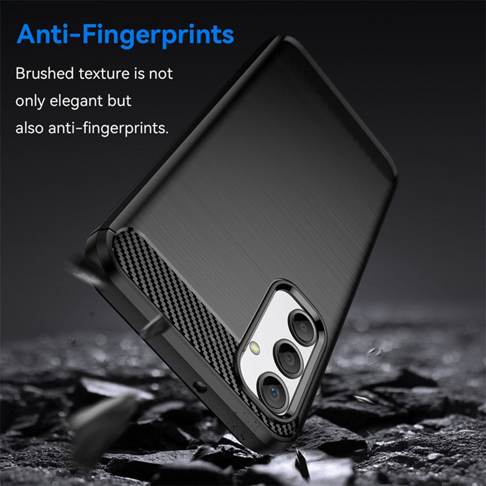 Techsuit Carbon Silicone maska za Samsung Galaxy A25 5G – crna