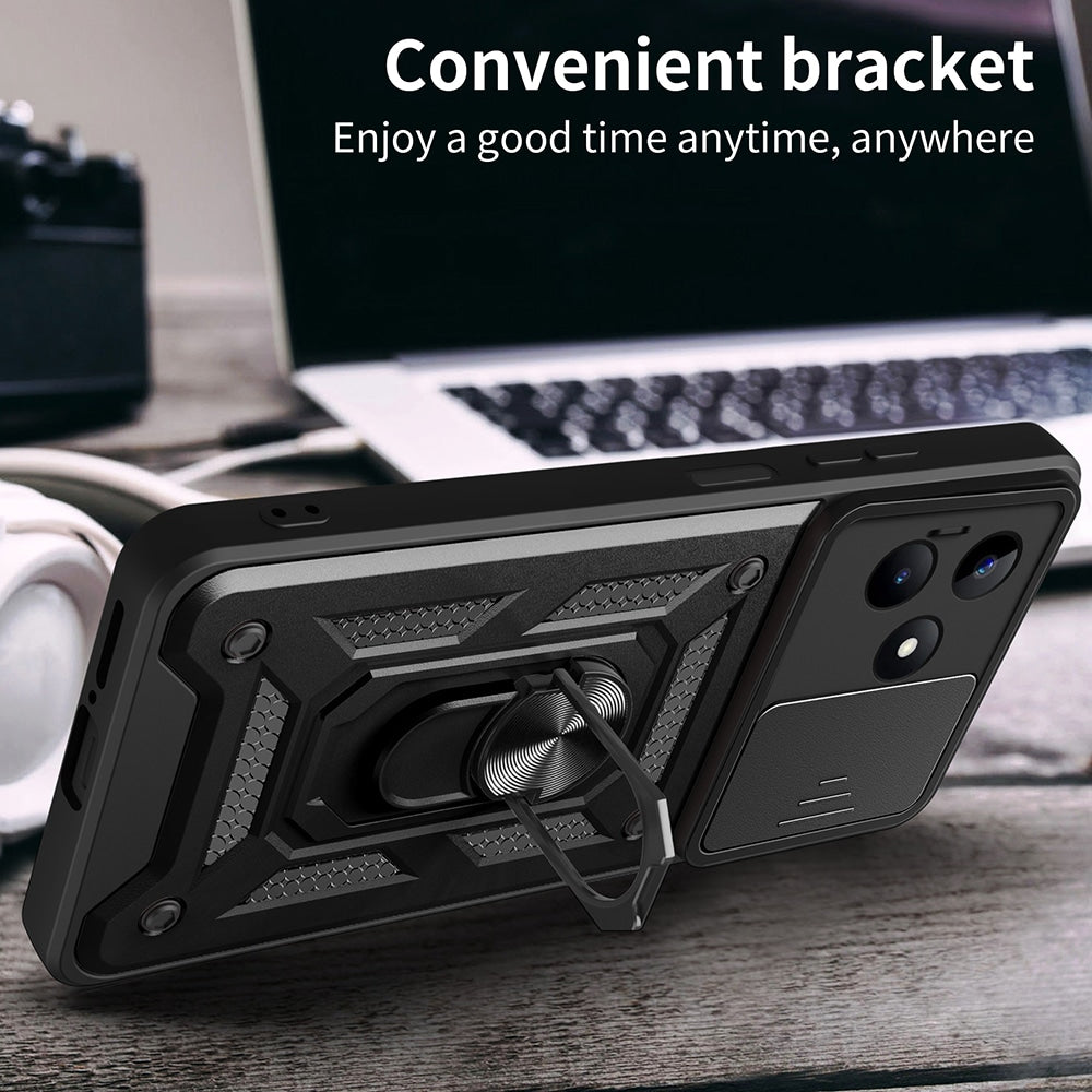 Techsuit – serija CamShield zaštitna maskica za Xiaomi Redmi Note 13 5G – crna