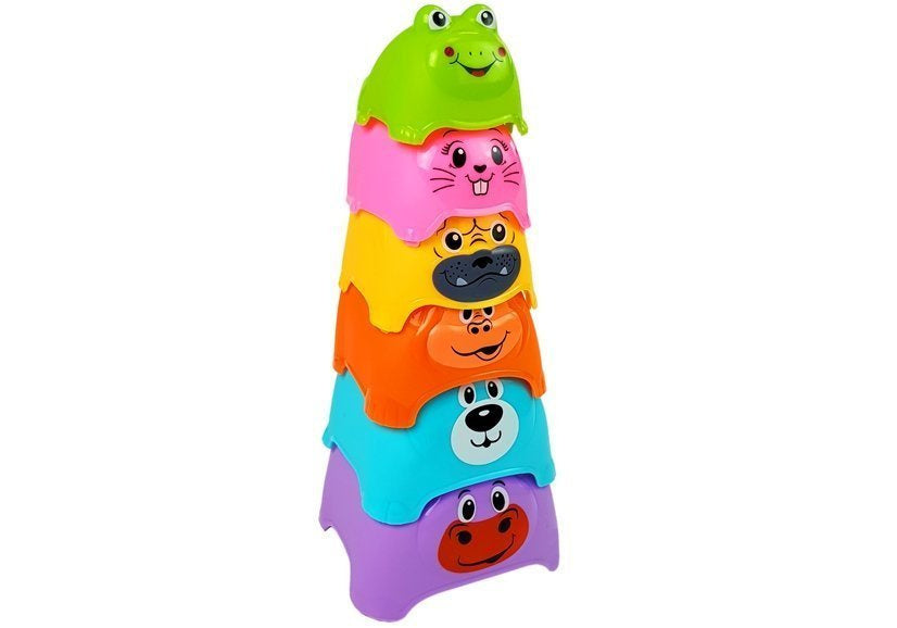 Edukativna piramida za bebu Animals Cups