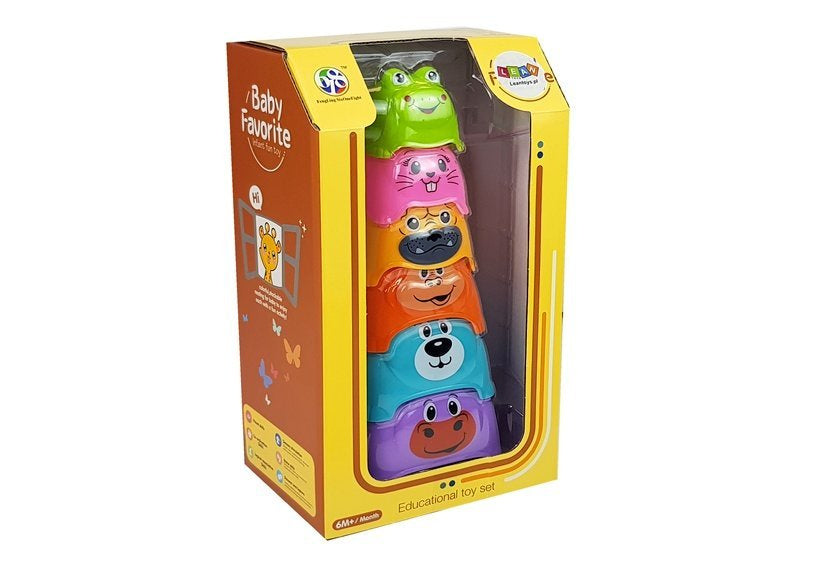 Edukativna piramida za bebu Animals Cups