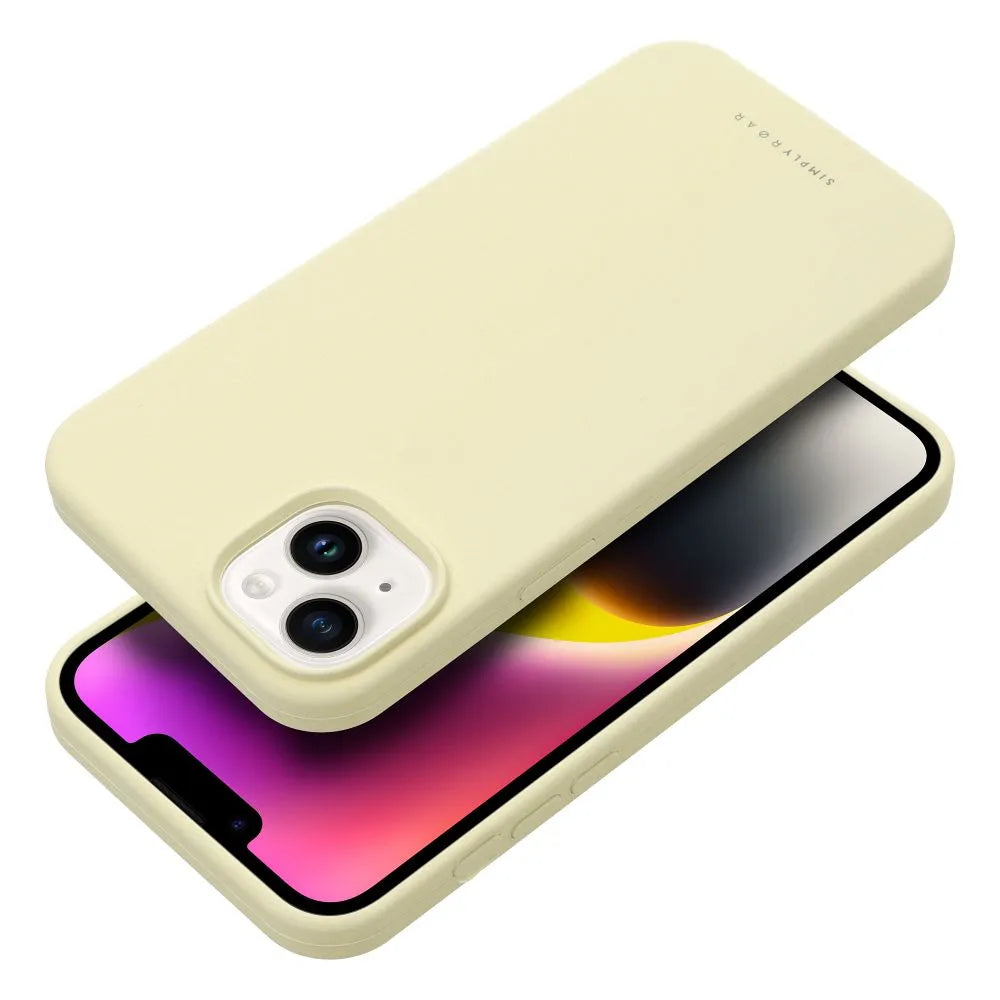 Roar Cloud-Skin Case – za iPhone 14 Light Yellow