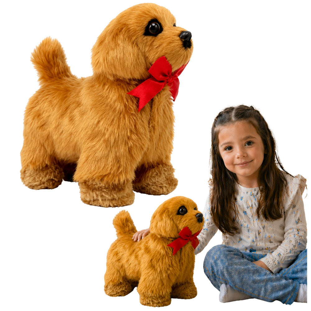 Interactive Remote Controlled Dog Moves Barks Brown