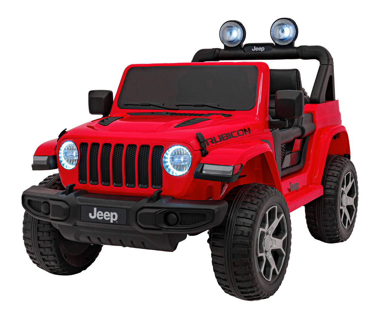 Licencirani auto na akumulator Jeep Wrangler Rubicon 4x4 - crveni