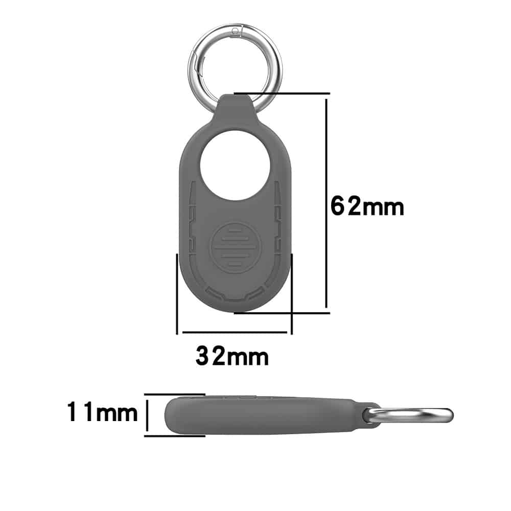 Techsuit - Mosolygó szilikon tok Samsung Galaxy SmartTag2 - Fehér