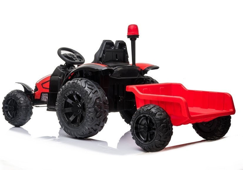 Traktor na akumulator s prikolicom HZB-200 - crveni