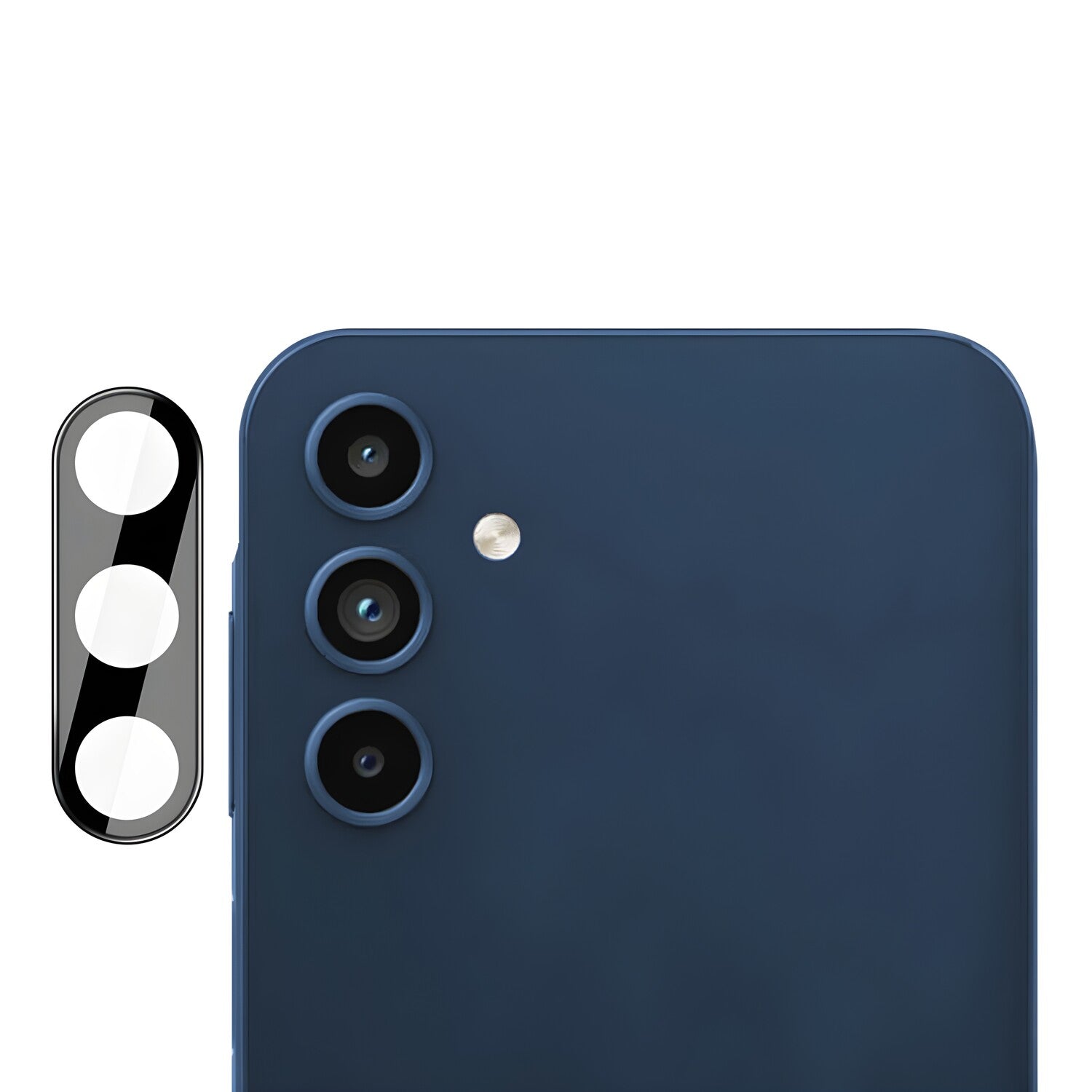 Techsuit zaštitno staklo za kameru za Samsung Galaxy A15 5G/Galaxy A15 - Crna KP30003