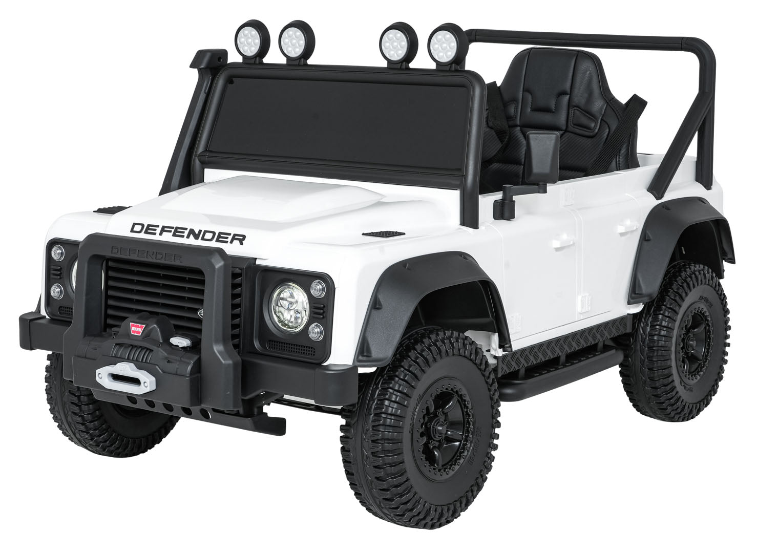 Licencirani auto na akumulator Land Rover Defender 110 SVX Concept - bijeli
