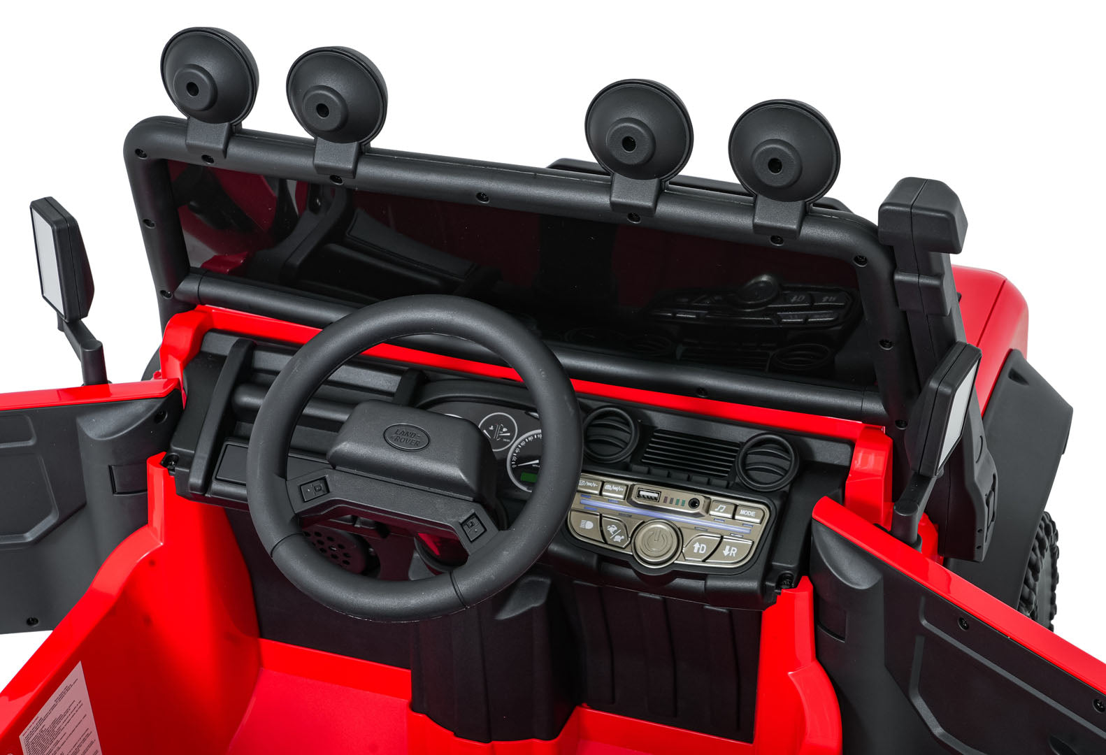 Licencirani auto na akumulator Land Rover Defender 110 SVX Concept - crveni