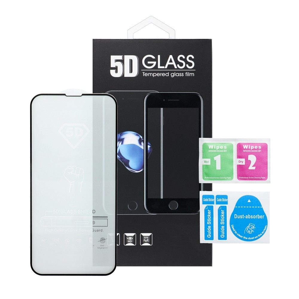 5D Full Glue kaljeno staklo za Samsung Galaxy A03 / A04 / A04e sa crnim okvirom