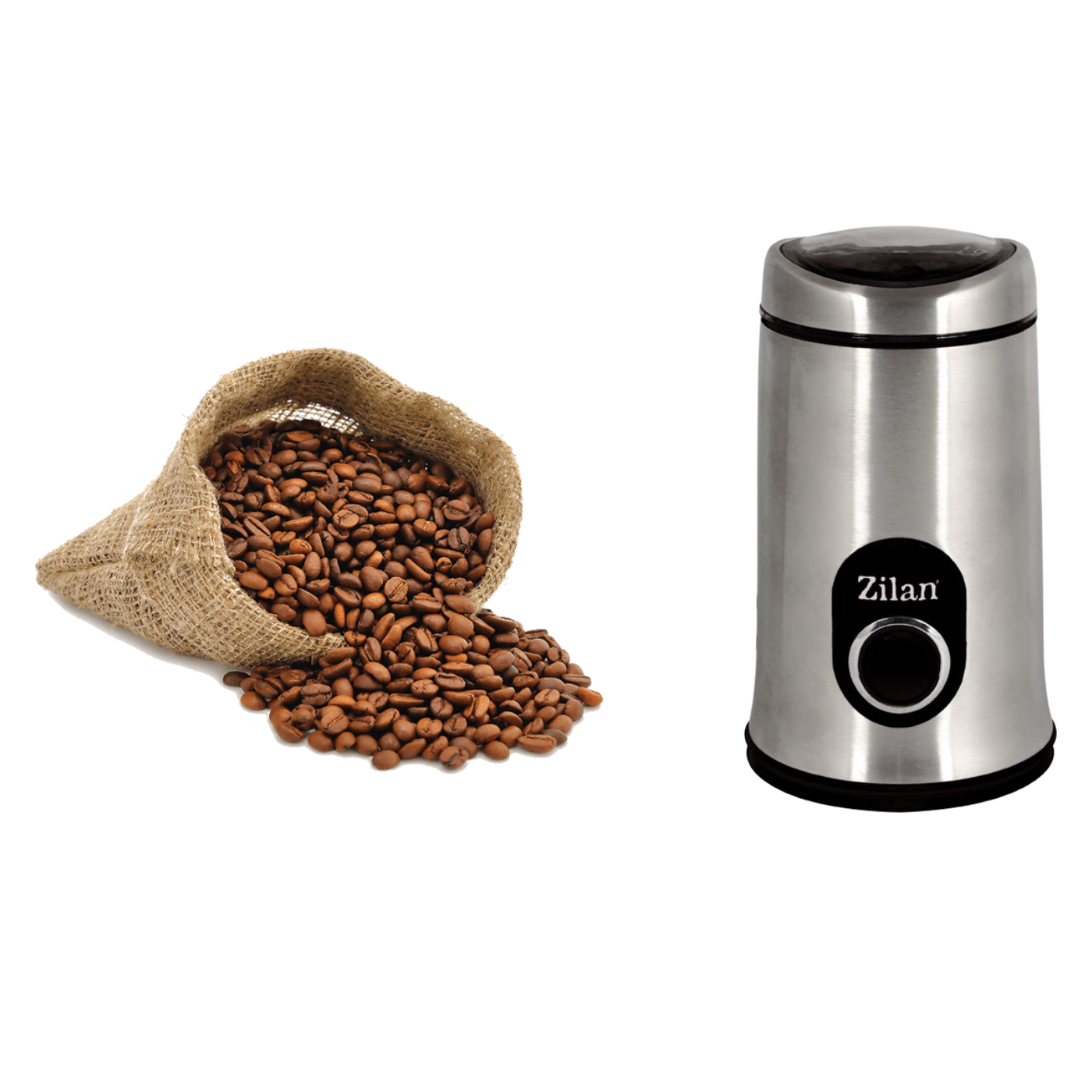 Zilan Mlin za kavu, spremnik 50 g., 150 W, INOX/crna - ZLN8013/BK