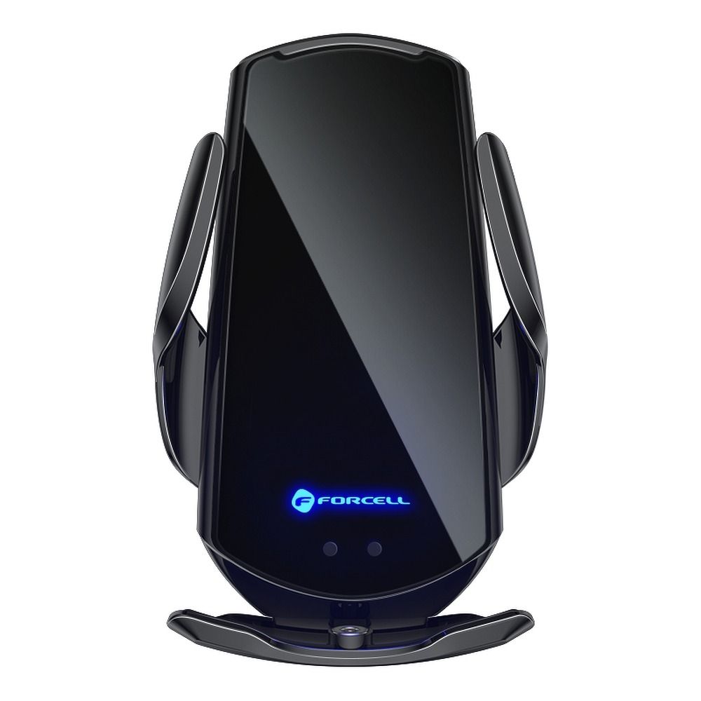 FORCELL auto držač s bežičnom punjenjenjem sa automatskim senzorom + magnetski adapteri HS1 15W crni