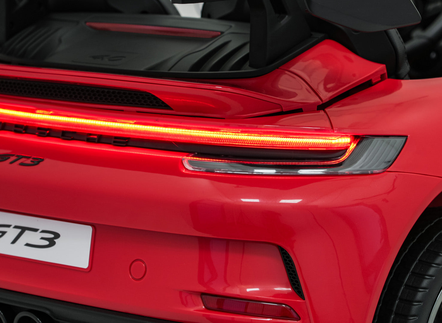 Licencirani auto na akumulator Porsche 911 GT3 STRONG MP4 - dvosjed - crveni