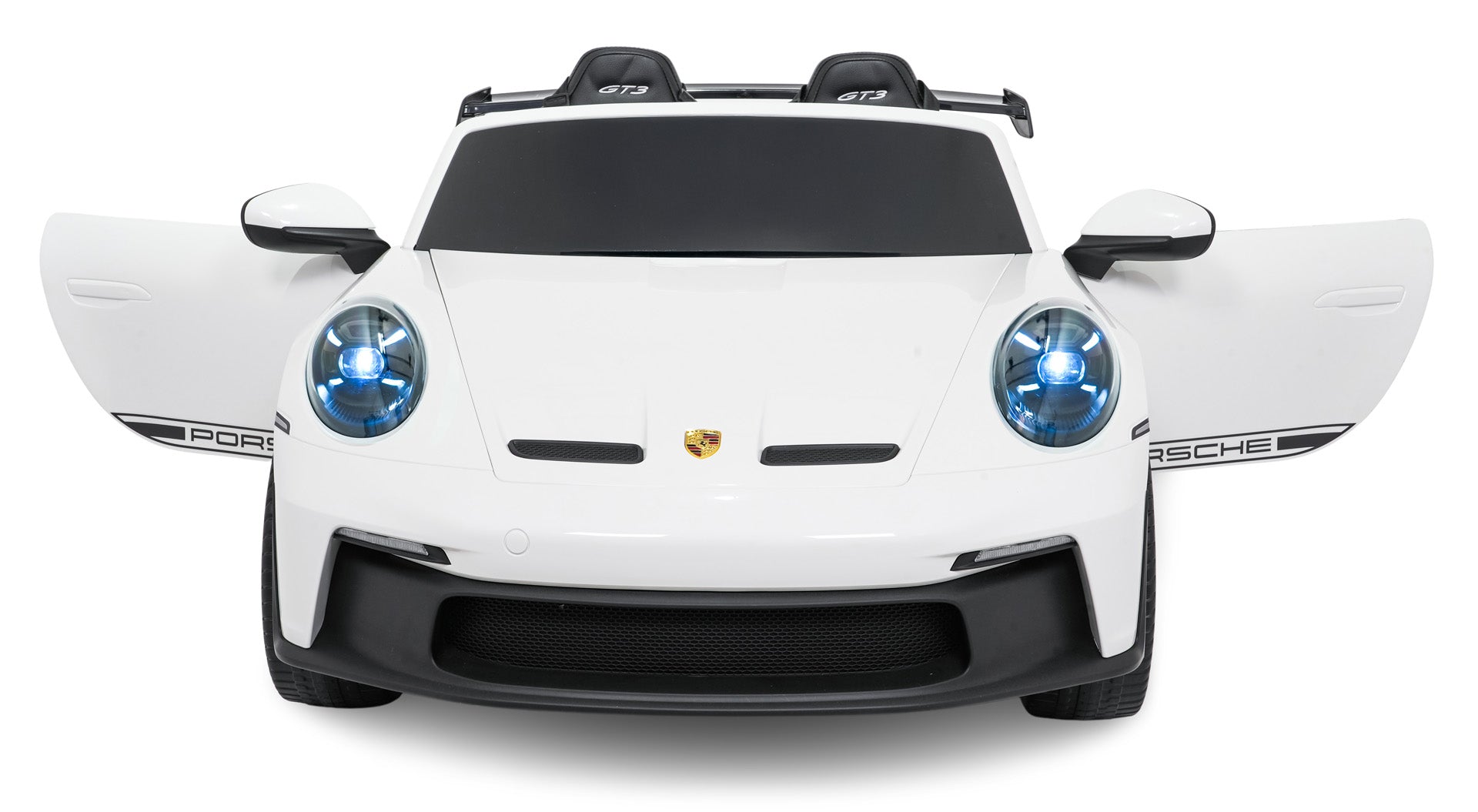 Licencirani auto na akumulator Porsche 911 GT3 STRONG MP4 - dvosjed - bijeli