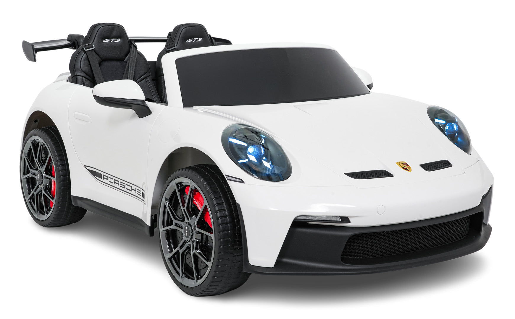 Licencirani auto na akumulator Porsche 911 GT3 STRONG MP4 - dvosjed - bijeli