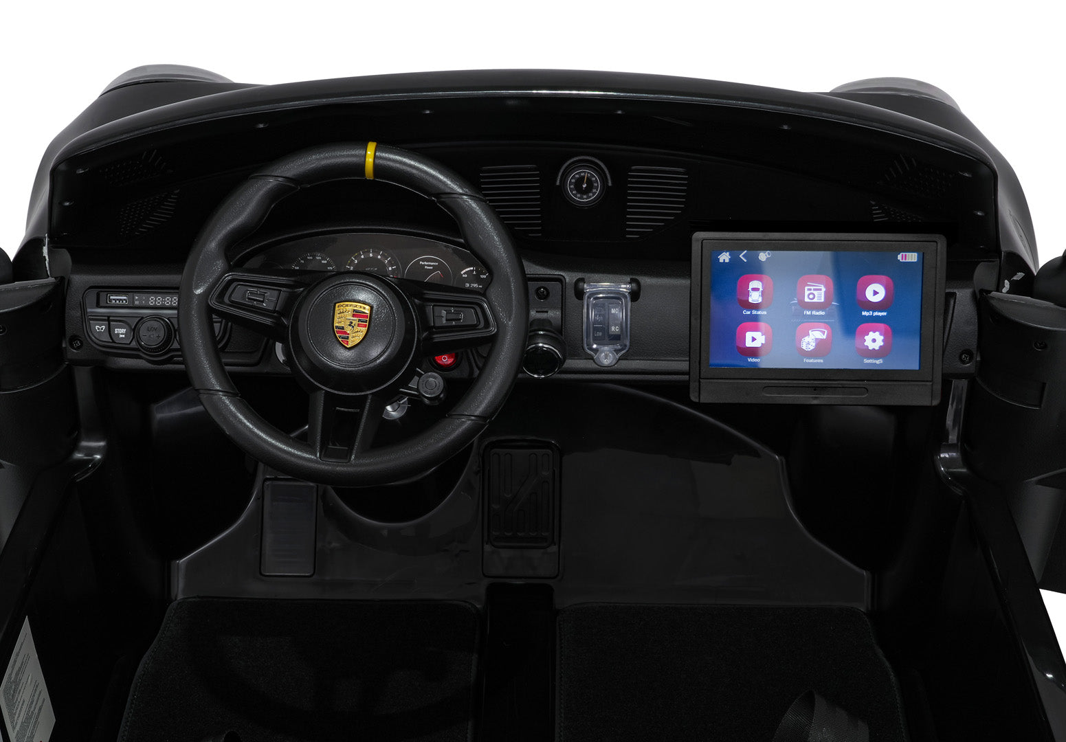 Licencirani auto na akumulator Porsche 911 GT3 STRONG MP4 - dvosjed - crni