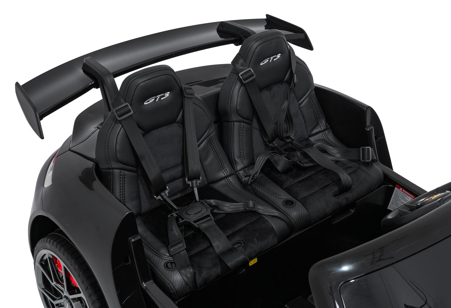 Licencirani auto na akumulator Porsche 911 GT3 4x4 STRONG MP4 - dvosjed - crni
