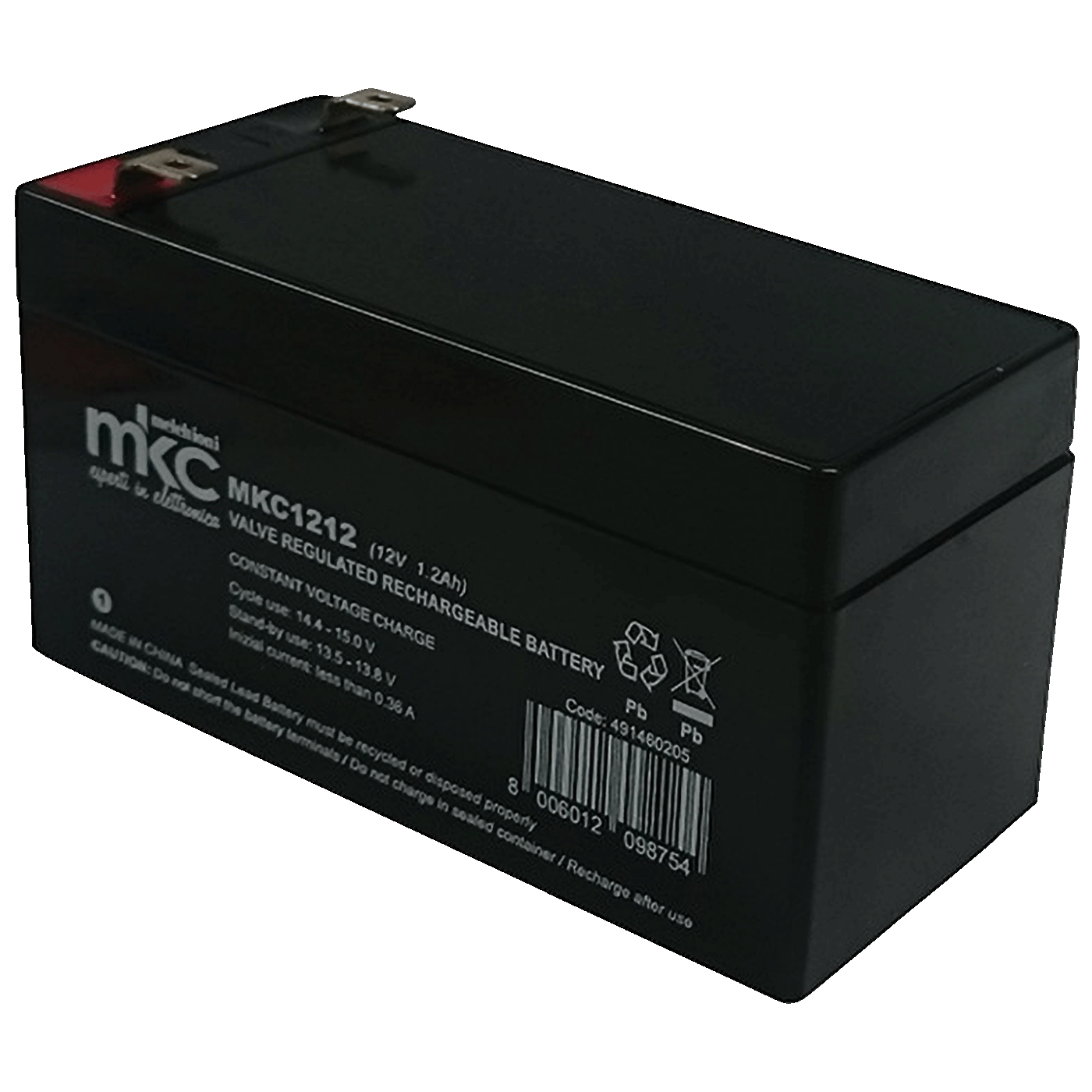 MKC Baterija akumulatorska, 12V / 1.2Ah - MKC1212