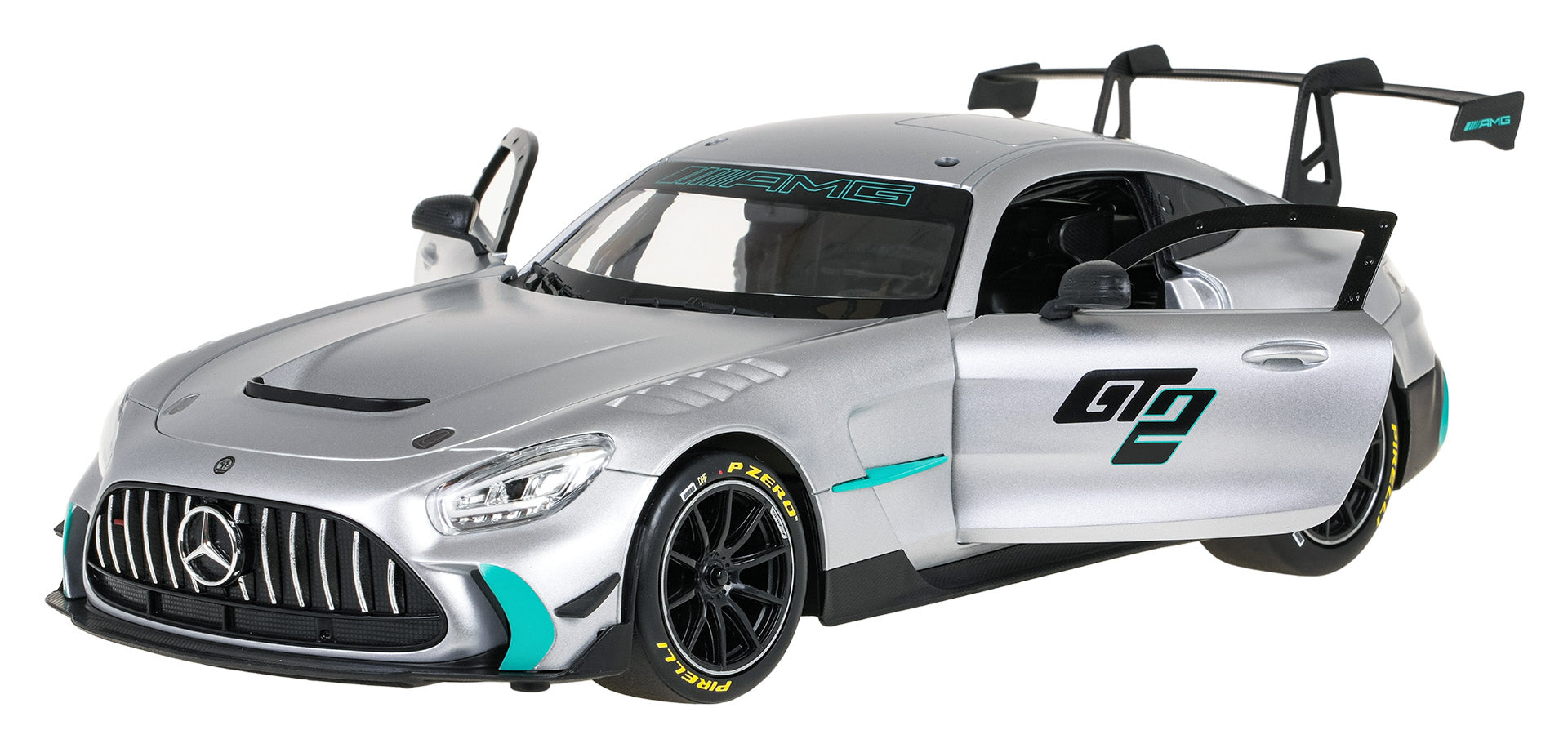 Licencirani auto na daljinsko upravljanje  1:14 Mercedes-AMG GT2 RASTAR - sivi
