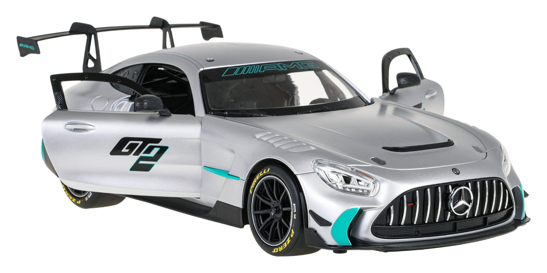 Licencirani auto na daljinsko upravljanje  1:14 Mercedes-AMG GT2 RASTAR - sivi