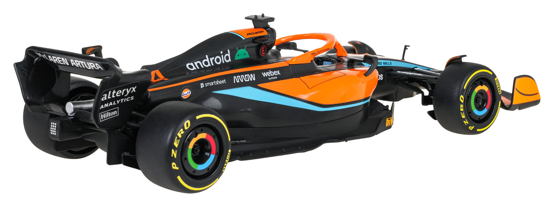 Licencirana metalna formula na daljinsko upravljanje 1:24 McLaren F1 MCL36 RASTAR - narančasta