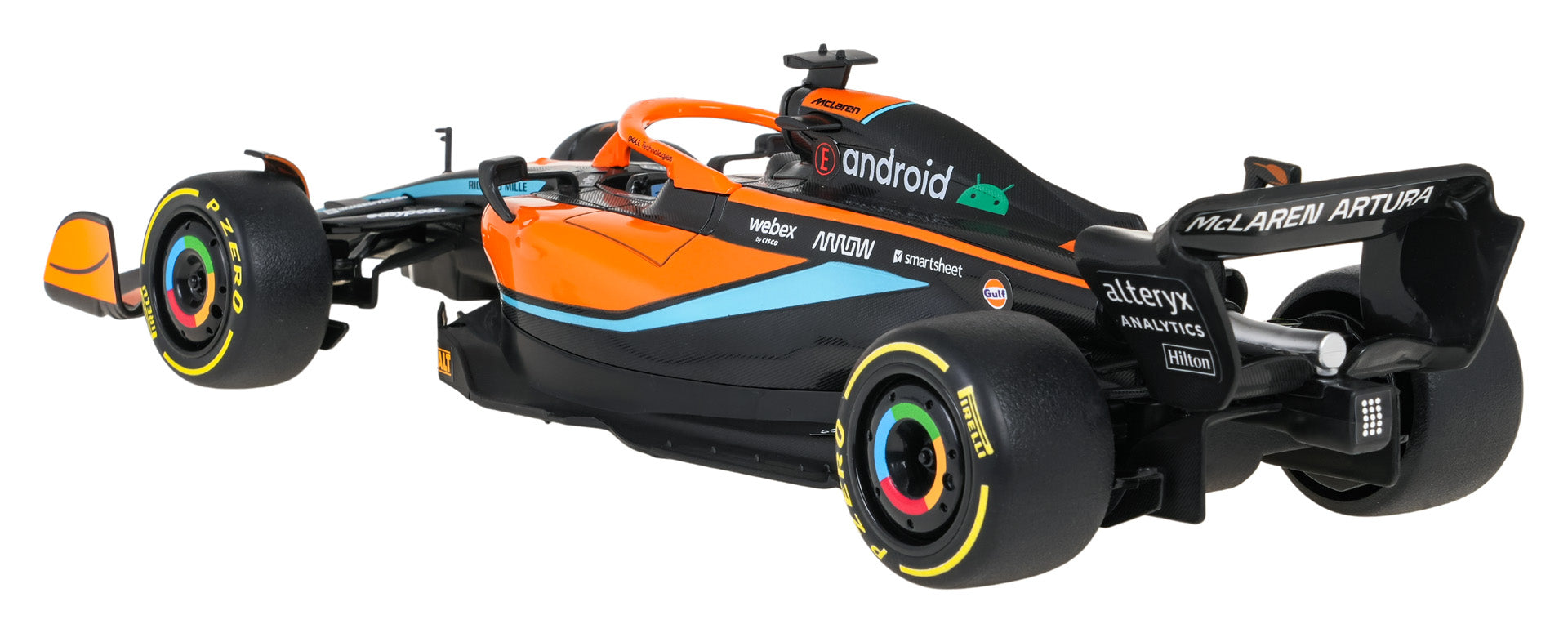 Licencirana metalna formula na daljinsko upravljanje 1:24 McLaren F1 MCL36 RASTAR - narančasta